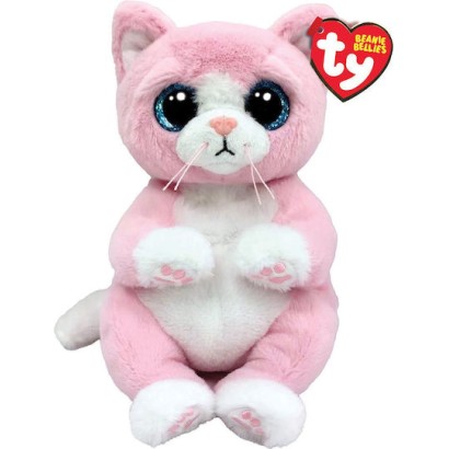 TY Beanie Bellies Lillibelle Χνουδωτή Γατούλα Ροζ 15εκ (1607-41283)