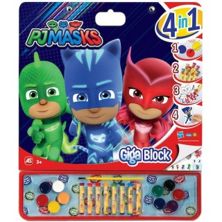 AS Ζωγραφική Giga Block PJ Masks 4 Σε 1 για Παιδιά 3+ Ετών