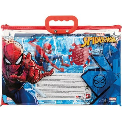 As σετ Ζωγραφικής Διάφανη Τσάντα Spiderman (1023-68003)