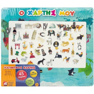 As Company Μαγνητικό Παιχνίδι Παγκόσμιος Χάρτης (1029-64049) As Company Μαγνητικό Παιχνίδι Παγκόσμιος Χάρτης (1029-64049)