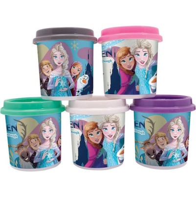 AS Πλαστελίνη Disney Frozen 5 Βαζάκια Και Καπάκια Καλουπάκια 570gr (1045-03608)