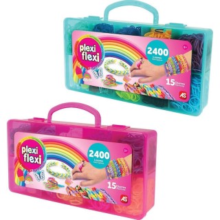 Plexi Flexi Θήκη 2400 Λαστιχάκια & 15 Αξεσουάρ (Assort of 2 Colors)