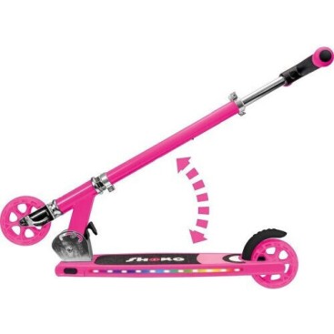 AS Παιδικό Πατίνι Αναδιπλούμενο Shoko Flex Pro Δίτροχο για 5+ Ετών Φούξια