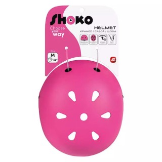 AS Shoko Παιδικό Κράνος για Ποδήλατο & Πατίνι Ροζ Size M