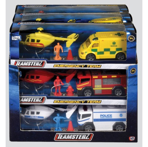 AS Σετ με Ελικόπτερο Teamsterz Άμεση Επέμβαση για 3+ Ετών (Διάφορα Σχέδια) 