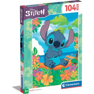 Clementoni Παιδικό Παζλ Super Color Disney Stitch 104 τμχ 27572 Clementoni Παιδικό Παζλ Super Color Disney Stitch 104 τμχ 27572