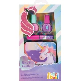 AS Happi Hobbi Σετ Ομορφιάς Νύχια και Χείλη Με Θήκη Για 6+ Χρονών 1081-60003 (Μονόκερος)