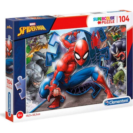 Clementoni Παιδικό Παζλ Super Color SpiderMan 104 τμχ
