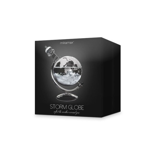 Storm Glass Globe Διακοσμητικό Βαρόμετρο σε Σχήμα Υδρογείου