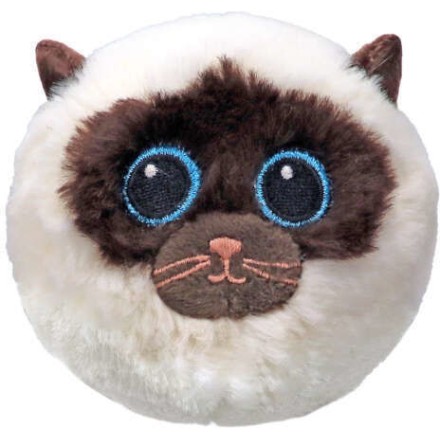 TY Beanie Bouncers Sammy Χνουδωτό Μπαλάκι που Αναπηδάει Γατούλα Σιάμ Λευκή 1607-83010