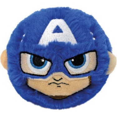 TY Beanie Bouncers Χνουδωτό Μπαλάκι που Αναπηδάει Marvel Captain America Μπλε 1607-83031