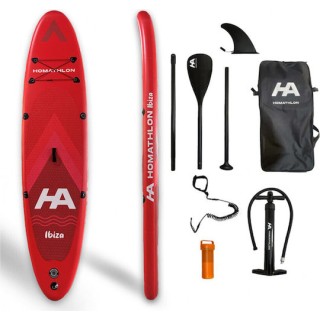 Homathlon Ibiza Φουσκωτή Σανίδα SUP με Μήκος 3.15m Κόκκινη