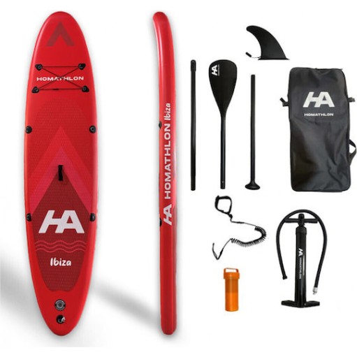 Homathlon Ibiza Φουσκωτή Σανίδα SUP με Μήκος 3.15m Κόκκινη