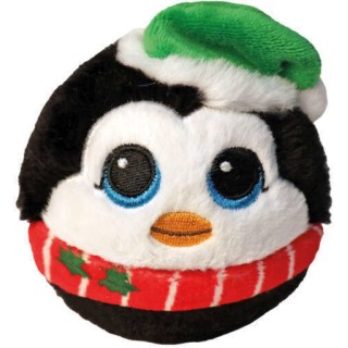 TY Beanie Bouncers Χνουδωτό Μπαλάκι που Αναπηδάει Πινγκουίνος Λευκό & Μαύρο