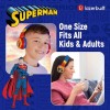 Lazerbuilt Superman Logo Light-Up Ασύρματα Bluetooth Παιδικά On Ear Ακουστικά Πολύχρωμα