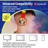 Lazerbuilt Superman Logo Light-Up Ασύρματα Bluetooth Παιδικά On Ear Ακουστικά Πολύχρωμα