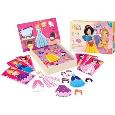 HappiHobbi Παιχνίδι Κατασκευών Χάρτινο Dress Up Πριγκίπισσες για Παιδιά 3+ Ετών