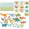 HappiHobbi Παιχνίδι Κατασκευών Χάρτινο Δεινόσαυροι για Παιδιά 4+ Ετών