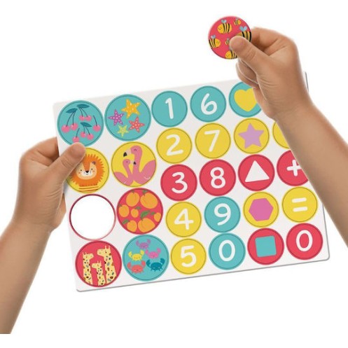 HappiHobbi Magnet Ξύλινος Μαγνητικός Επιδαπέδιος Πίνακας 2 Όψεων Για 3+ Χρονών