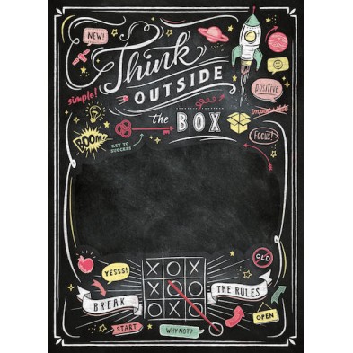 Clementoni Writable Black Board Puzzle - Think out of the Box (1000pcs) (1260-39468)