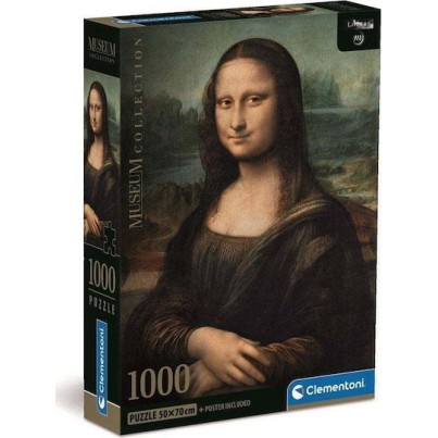 Clementoni Παζλ Museum Collection Leonardo Da Vinci: Μόνα Λίζα 1000 τμχ Compact Box Clementoni Παζλ Museum Collection Leonardo Da Vinci: Μόνα Λίζα 1000 τμχ Compact Box