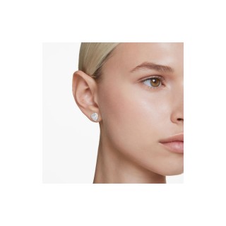 Swarovski Ariana Grande x Swarovski Stud Earrings Heart Rhodium Plated White 5720859