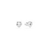 Swarovski Ariana Grande x Swarovski Stud Earrings Heart Rhodium Plated White 5720859