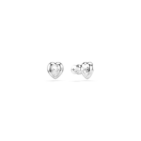 Swarovski Ariana Grande x Swarovski Stud Earrings Heart Rhodium Plated White 5720859