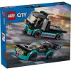 LEGO City: Race Car and Car Carrier Truck Building Toy (60406)