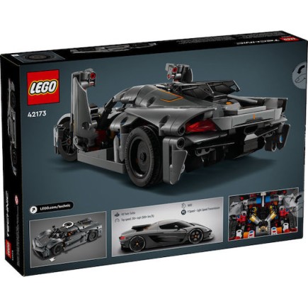 Lego Technic Koenigsegg Jesko Absolut Grey Hypercar για 10 Ετών 42173 801τμχ