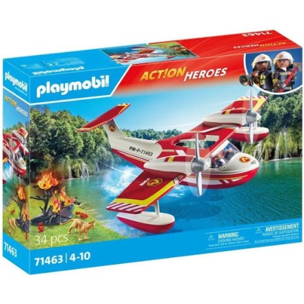 Playmobil Action Heroes Πυροσβεστικό Υδροπλάνο για 4-10 ετών 71463