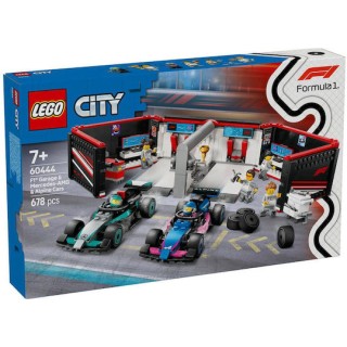 Lego City F1® Garage & Mercedes-AMG & Alpine Cars για 7+ Ετών 678τμχ 60444