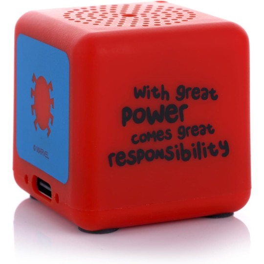 Bitty Boomers Box Marvel Spider-Man Bluetooth Φορητό Ηχείο Κυβάκι 3.8cm