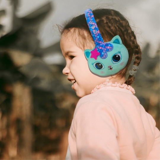 Lazerbuilt Gabby’s Dollhouse Flip n Switch Ασύρματα Bluetooth Παιδικά On Ear Ακουστικά Mercat