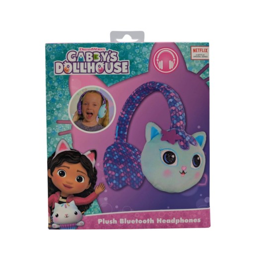 Lazerbuilt Gabby’s Dollhouse Flip n Switch Ασύρματα Bluetooth Παιδικά On Ear Ακουστικά Mercat