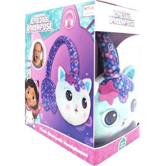 Lazerbuilt Gabby’s Dollhouse Flip n Switch Ασύρματα Bluetooth Παιδικά On Ear Ακουστικά Mercat