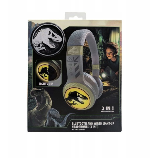 Lazerbuilt Jurassic World Junior Bluetooth Headphones Ασύρματα Ακουστικά