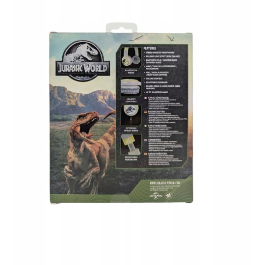 Lazerbuilt Jurassic World Junior Bluetooth Headphones Ασύρματα Ακουστικά