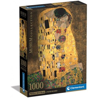 AS Clementoni Παζλ Museum Collection Klimt Το Φιλί 1000τμχ Compact Box