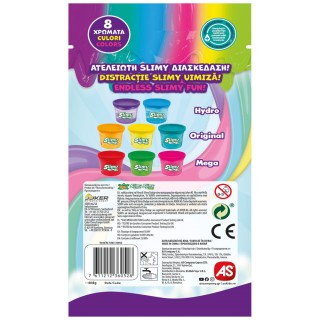 AS Χλαπάτσα Σετ Slimy 8 Βαζάκια Σε Σακουλάκι 1863-36052