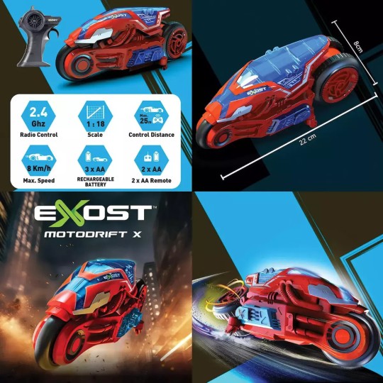 AS Silverlit Exost Τηλεκατευθυνόμενη Μηχανή Motordrift 7530-20288