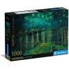 Clementoni Παζλ Museum Collection Van Gogh: Έναστρη Νύχτα Πάνω από το Ρήνο 1000 τμχ - Compact Box