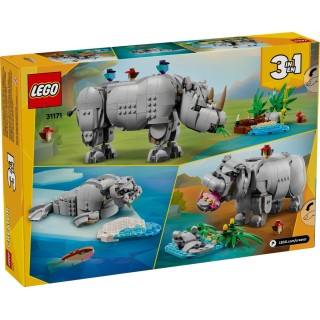 Lego Majestic Rhino With Birds 31171 Creator 3in1