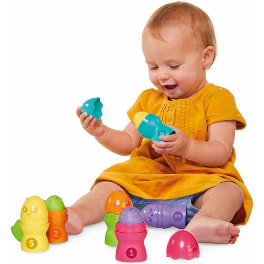 As Tomy Toomies Βρεφικό Παιχνίδι Αυγουλάκια Πυραμίδα 1000-73083