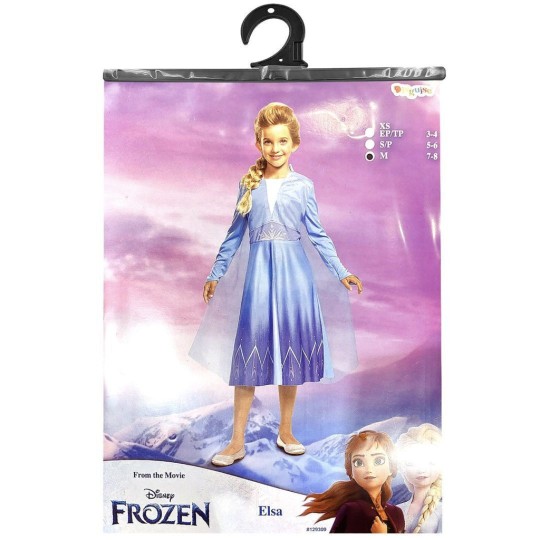 Αποκριάτικη Στολή Παιδική Elsa Frozen Μπλε 3-2191 (7-8 ετών)