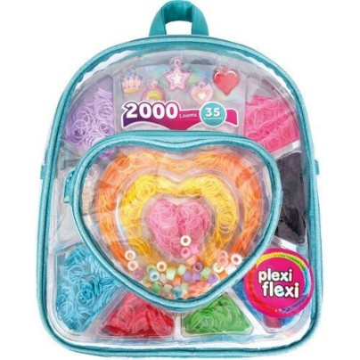 AS Plexi AS Plexi Flexi Σακίδιο Πλάτης Με 2000 Λαστιχάκια & 35 Αξεσουάρ Για 5+