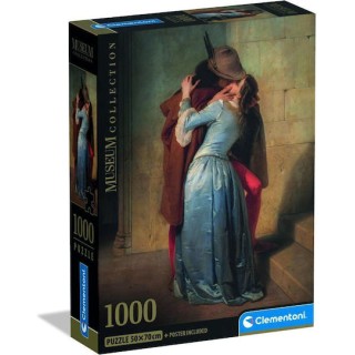 ClemClementoni Παζλ Museum Collection Hayez: Το Φιλί 1000 τμχ - Compact Box 37064