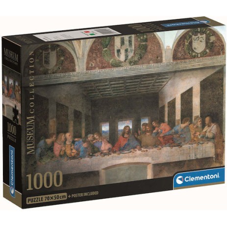 Clementoni Παζλ Museum Collection Leonardo da Vinci: Μυστικός Δείπνος 1000 τμχ - Compact Box 39965 Clementoni Παζλ Museum Collection Leonardo da Vinci: Μυστικός Δείπνος 1000 τμχ - Compact Box 39965