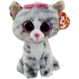 TY Beanie Boos Kiki Λούτρινο Γατάκι Γκρί 15cm 36852