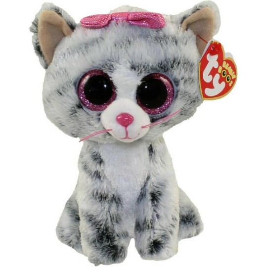 TY Beanie Boos Kiki Λούτρινο Γατάκι Γκρί 15cm 36852